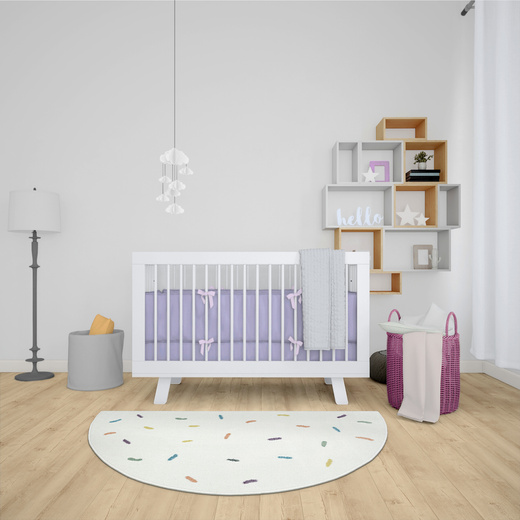 Dywan Półokrągły Dziecięcy Lima M039A cream/blue Krem Kreski