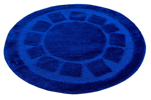Dywanik Okrągły Łazienkowy Antypoślizgowy Ocean Blue Niebieski