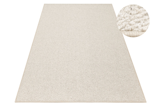 Wełniany Dywan Pętelkowy Clanton 274 ab Krem Gruby Splot