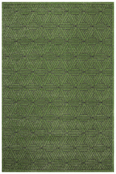 Dywan Teno F0336 Green Geometria Trójkąty Butelkowa Zieleń