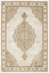 Dywan Elisa PF17B Brown/Gold Złoty Krem Ornament