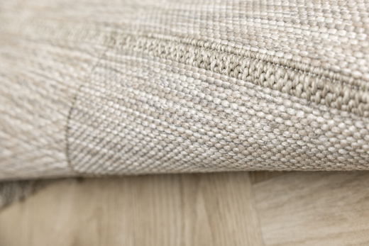 Dywan Sznurkowy Oria 82VH7-Y Beż Szary Prostokąty Gruby Splot