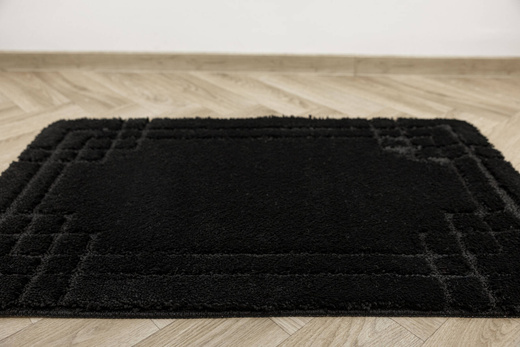 Dywanik Łazienkowy Antypoślizgowy Sego Black Czarny Prostokąty Mozaika