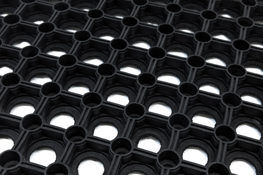 Mata Przerostowa Na Place Zabaw Ażurowa Gumowa Czarny