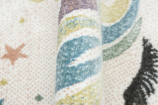 Okrągły Dywan Lima B070A cream/rose Jednorożec Krem