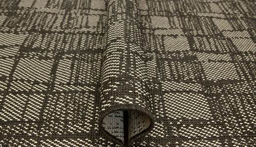 Dwustronny Sznurkowy Chodnik Brussels 205467/10110 Night Antracyt Krem szerokość 80 cm