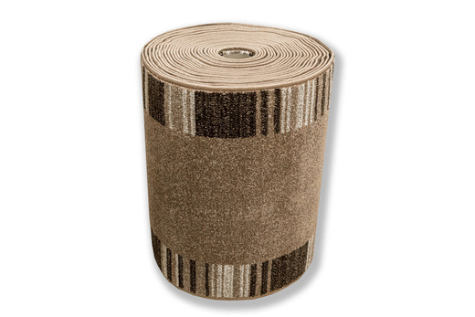 Chodnik Dywanowy Mira 24070/120 Adagio Brąz Beż Krem Paski szerokość 70 cm