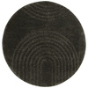 Okrągły dywan Shaggy/Sizal Akra 65242/999 Grafit Pasy