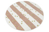 Okrągły Dywan Lima M044A cream/rose Róż Krem Zloty Paski