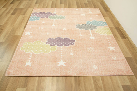 Dywan Lima B069A rose/cream Chmurki Gwiazdki Róż