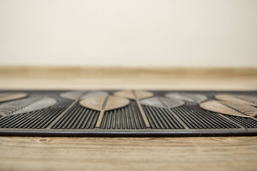 Gumowa Wycieraczka Liście 294126 Srebro Brąz