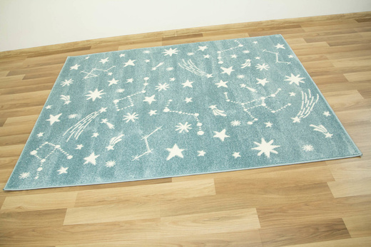 Dywan Lima 9572A blue/cream Pastelowy Niebieski Kremowy Gwiazdy Nocne Niebo