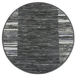 Antypoślizgowy okrągły dywan adagio 29 ciemny szary