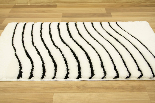 Dywanik Premium biało-czarny 60x100 cm