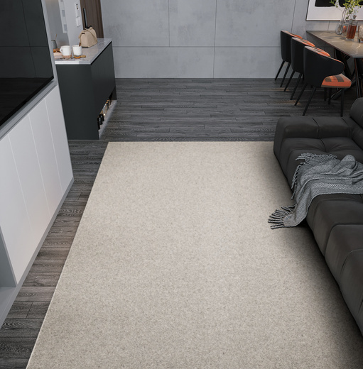 Wełniana Wykładzina Pętelkowa Nelson 173 Szary szer. 5 m