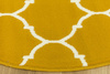 Okrągły Dywan Luna 502682/89955 mustard Musztardowo Kremowy