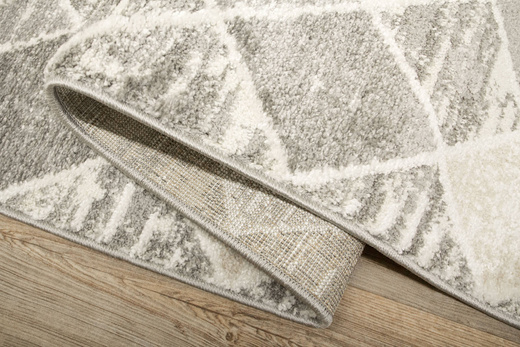 Chodnik Loris G179B Cream/Beige Szary Beż Romby szerokość 70 cm