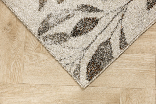 Dywan Ponte N879A l.grey/beige Brąz Szary Kwiaty