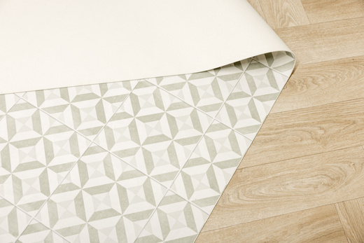 Wykładzina PCV Feelings Winslow 501 Mozaika Zieleń Krem szerokość 2,5 m