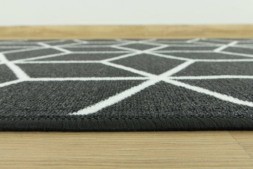 Antypoślizgowy chodnik cubes 29 czarny szerokość 80 cm