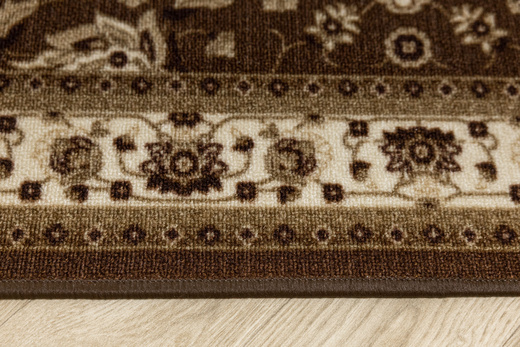 Chodnik Antypoślizgowy Antico 17 Brąz Ornament szerokość 100 cm