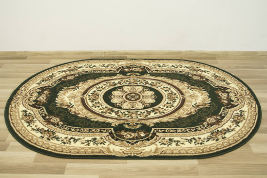 Owalny Dywan GOLD 146/32 owal zielony