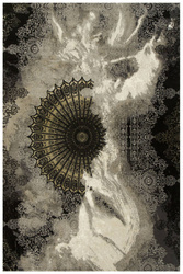 Dywan Tender 27237A black/l.grey Czarny Beż Krem Ornament Boutique