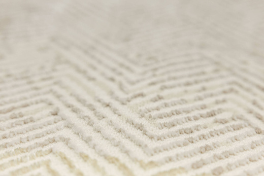 Lśniący Dywan Allora Plus D893A cream/d.beige Krem Złoty Jodełka Ramka