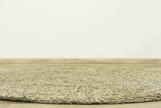 Okrągła Mata Słomiana Pełna Plecionka