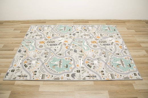 Wykładzina Dziecięca Pastelowe Uliczki 04 szerokość 2 m