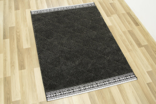 Dywan Shaggy/Sizal Akra 65216/999 Grafit Krem Romby