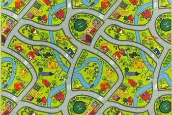 Wykładzina dziecięca Uliczki 12 droga szerokość 2 m