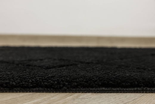 Dywanik Łazienkowy Antypoślizgowy Moreno Black Czarny Romby