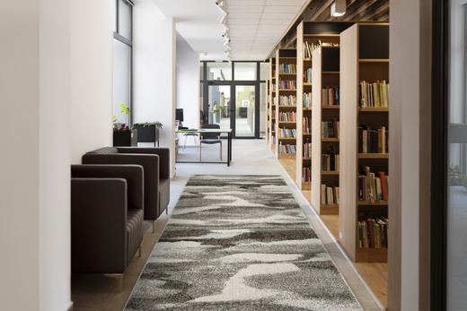 Chodnik N282A l.grey/d.grey Szary Brąz szerokość 100 cm