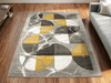 Dywan Amelia A472B grey/d.yellow Szary Żółty Półkola Marmur 