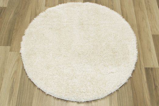 Okrągły Dywan Shaggy S001a J-beige Krem