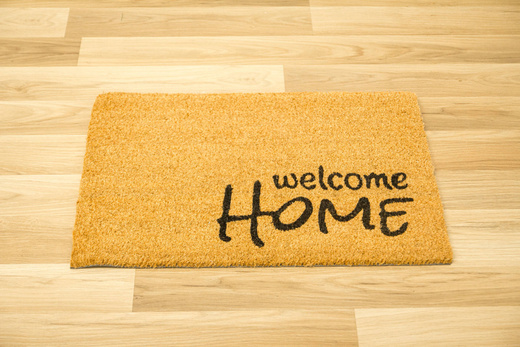 Antypoślizgowa Wycieraczka Kokosowa Retro Welcome Home