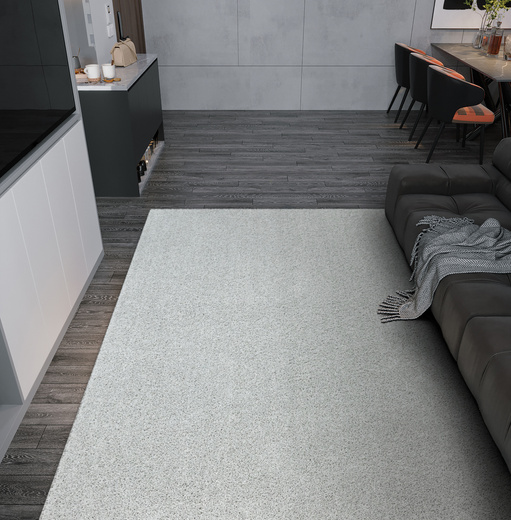 Wykładzina Sphinx-special 74 Jasny Szary Lśniący na filcu szerokość 4 m