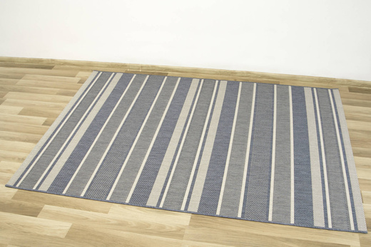 Dywan Sznurkowy Split 48118/591 Niebieski Krem Pasy