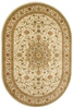 Owalny Dywan Super Rose D373A cream/cream Ornament Jasny Beż Krem