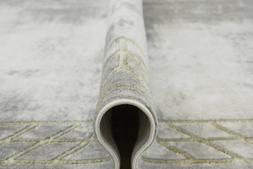 Dywan Felix 9337A l.grey/yellow Marmur Szary Krem Złoty z Ramką