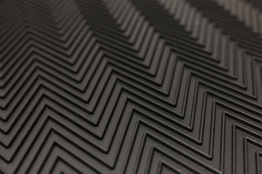 Wycieraczka gumowa M26 dwustronna antypoślizgowa czarna jodełka karo