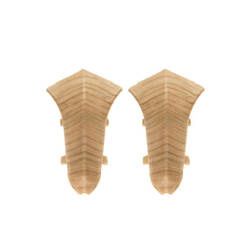 Narożnik wewnętrzny do listwy przypodłogowej Premium Cezar 135 dąb klasyczny mat