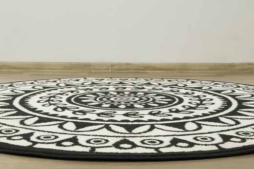 Okrągły Dywan Luna 503786/50944 black