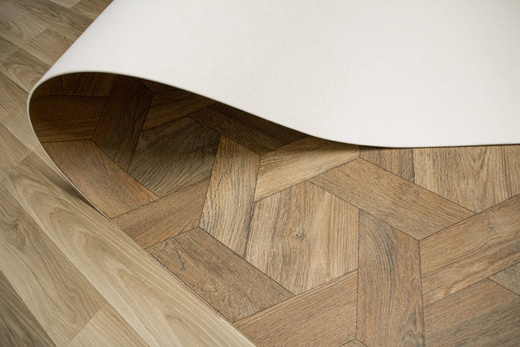 Wykładzina PCV Hightex Cornwall 642 Brąz Parkiet szerokość 4 m