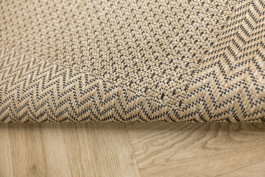 Dywan Antypoślizgowy Sznurkowy Flex 19242/P01 Beż Krem Jodełka