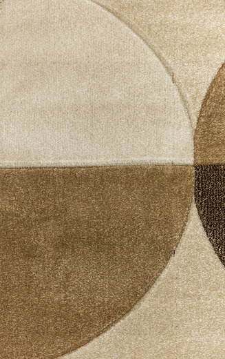 Dywan Amelia A472A cream/beige Beżowy Brązowy Półkola Marmur Drugi Gatunek