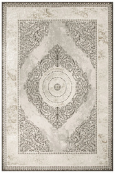 Dywan Garda P0540 Gray Szary Krem Ornamentowy