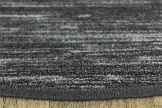 Antypoślizgowy okrągły dywan adagio 29 ciemny szary