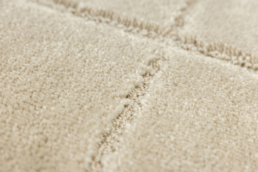 Dywanik Łazienkowy Antypoślizgowy Inez Light Beige Jasny Beż Geometria